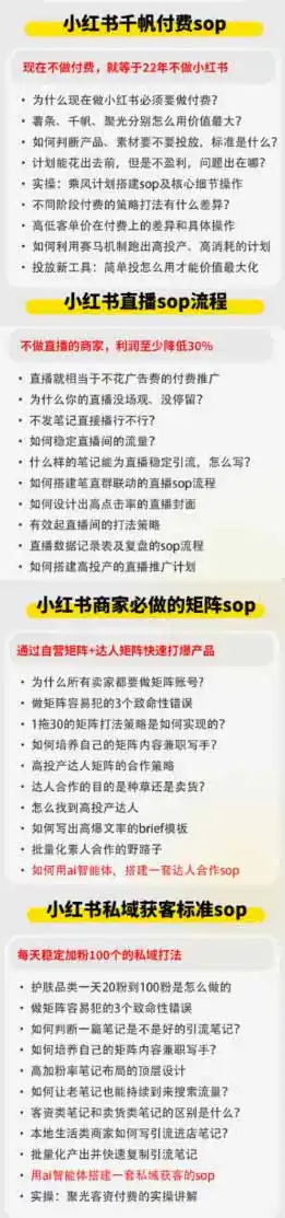 小红书高利润AI经营课2026年7.18-20:起号+爆文+付费+达人+私域,利用AI与SOP实现团队人效翻倍增长